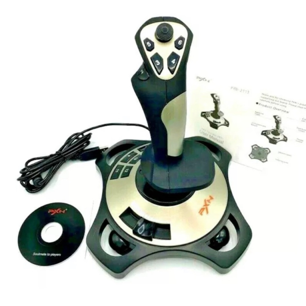 PXN Thunder Pro 2113 Joystick Gaming Controller Wired Flight Simulator Vibration
